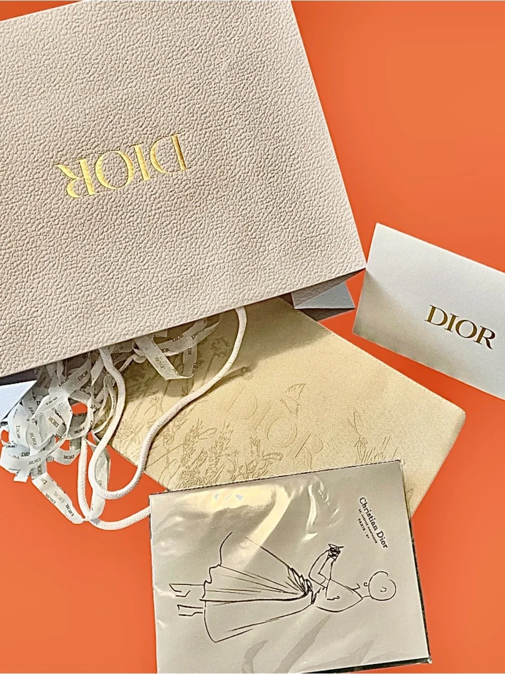 Dior 2Pc New Cosmetic Bag & Sketchbook-from Designer of Dreams Exhibition